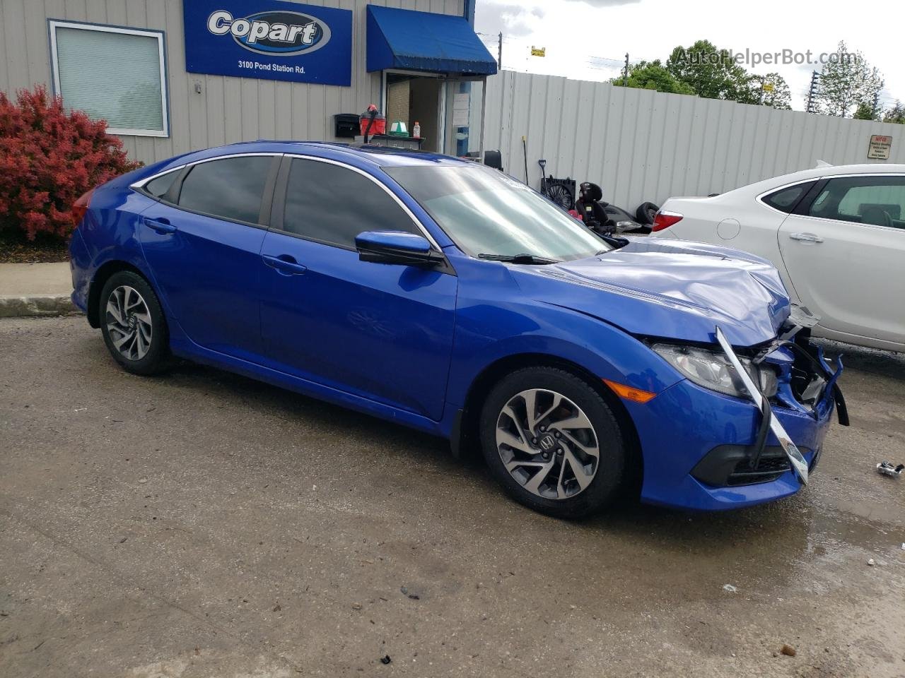 2017 Honda Civic Ex Blue vin: 19XFC2F76HE054133