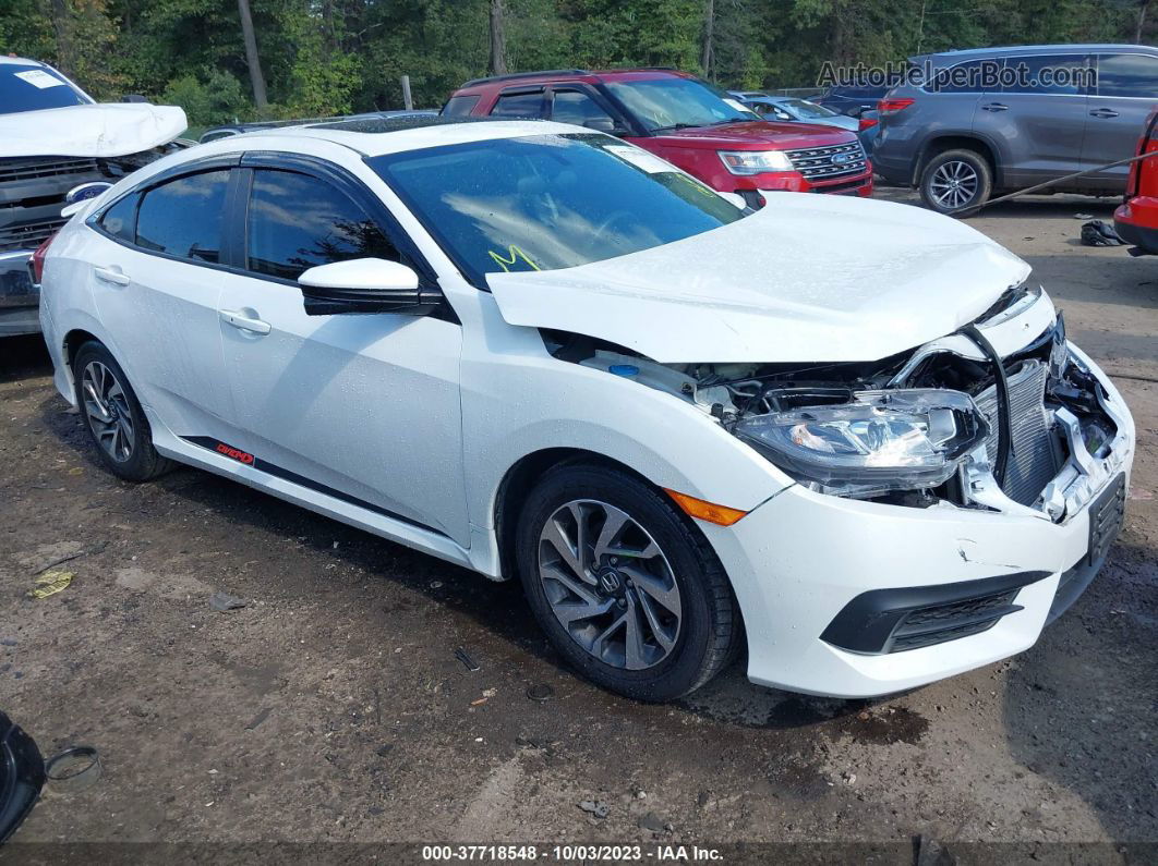 2017 Honda Civic Sedan Ex White vin: 19XFC2F76HE214916