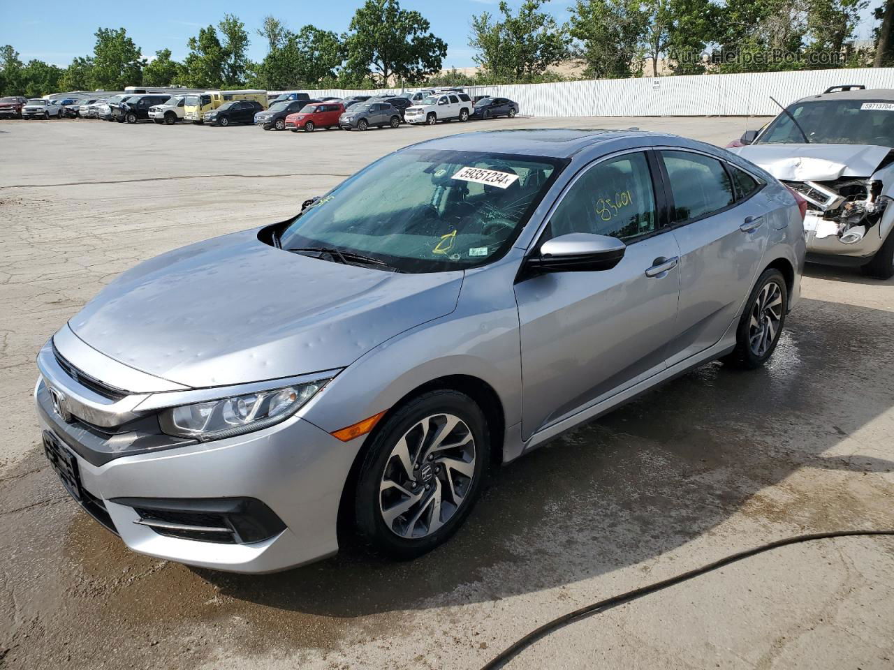 2017 Honda Civic Ex Silver vin: 19XFC2F77HE018502