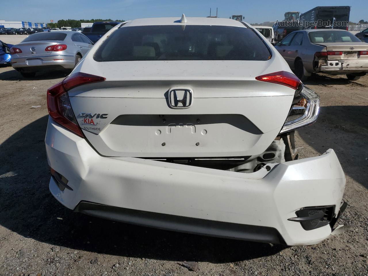 2017 Honda Civic Ex White vin: 19XFC2F77HE072575