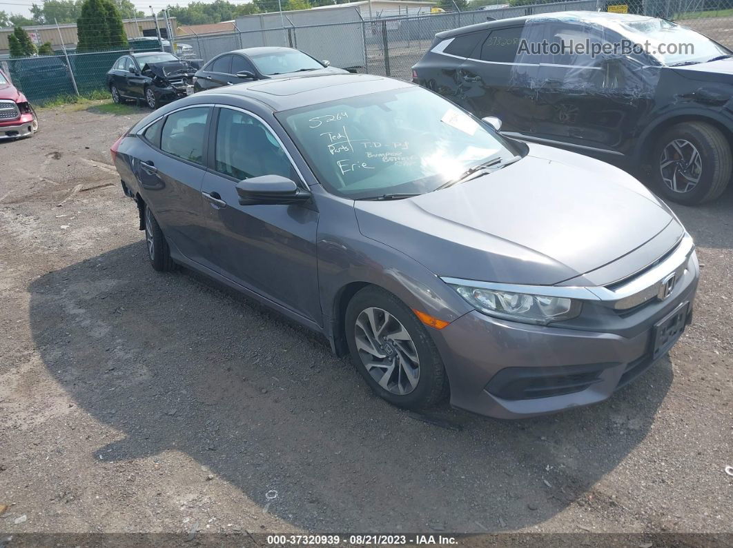 2016 Honda Civic Sedan Ex Gray vin: 19XFC2F78GE085964