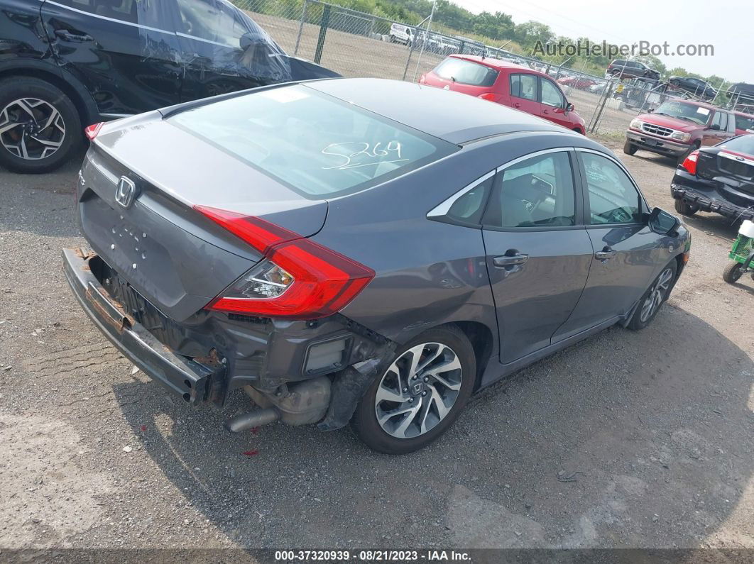 2016 Honda Civic Sedan Ex Gray vin: 19XFC2F78GE085964