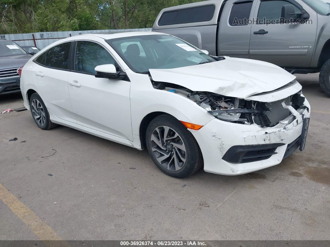 2016 Honda Civic Sedan Ex White vin: 19XFC2F78GE086869