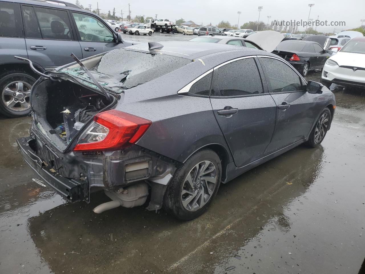 2017 Honda Civic Ex Gray vin: 19XFC2F78HE202718