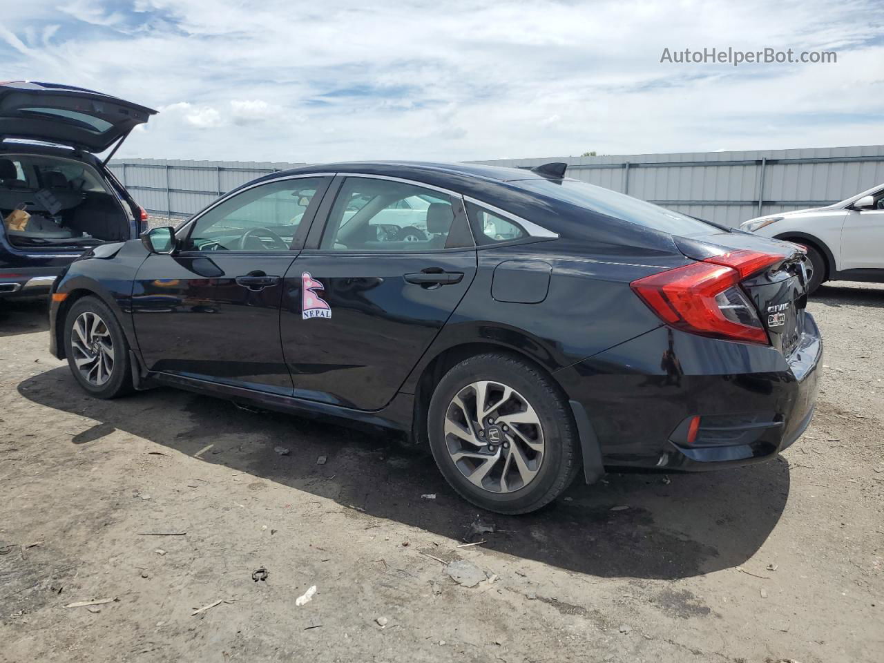 2017 Honda Civic Ex Black vin: 19XFC2F78HE204601