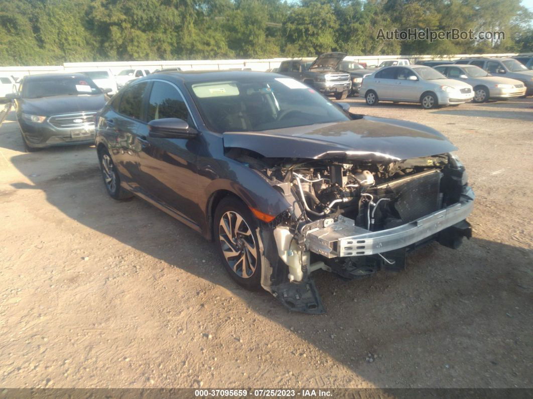 2016 Honda Civic Sedan Ex Gray vin: 19XFC2F79GE003921