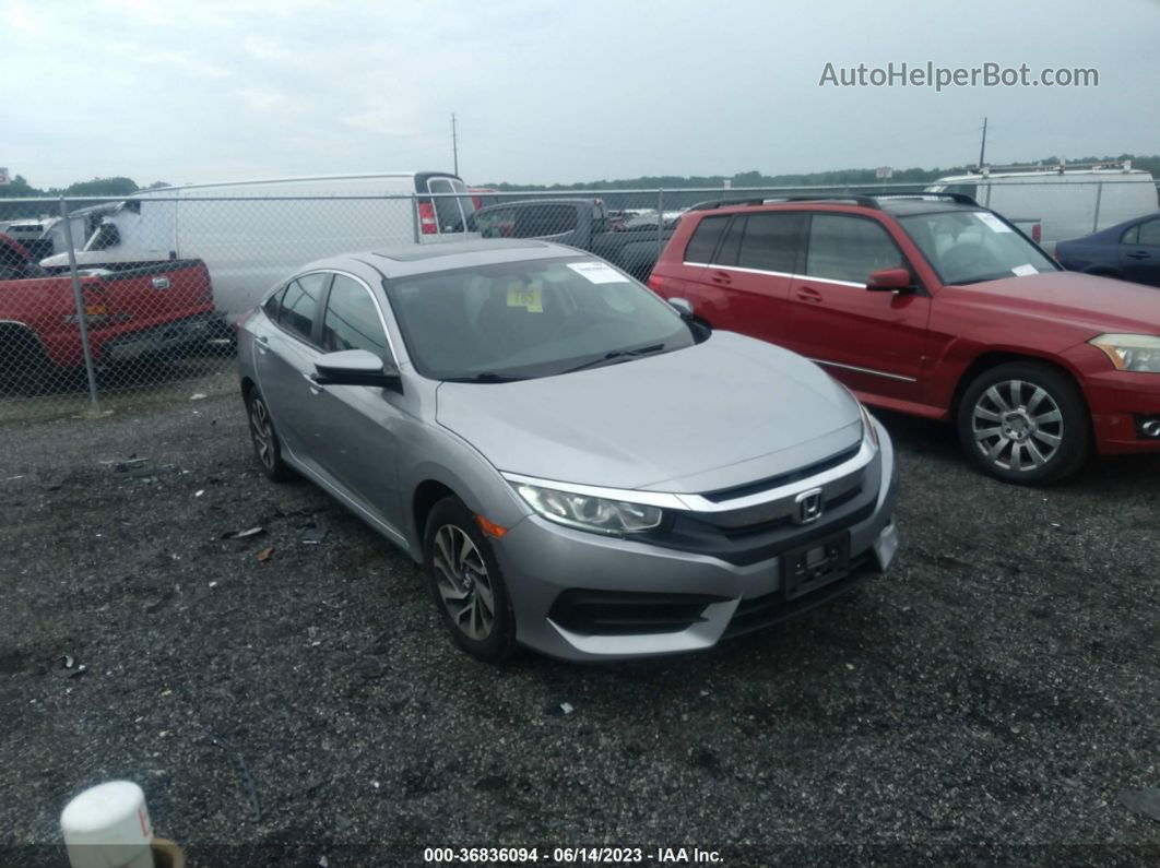 2016 Honda Civic Ex Gray vin: 19XFC2F79GE217470