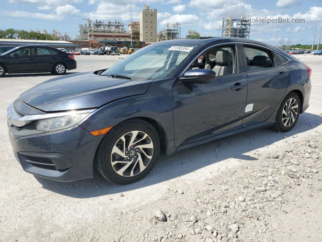 2017 Honda Civic Ex Gray vin: 19XFC2F79HE027136