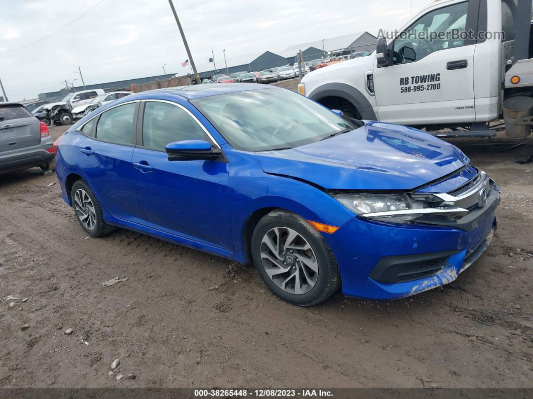 2017 Honda Civic Ex Blue vin: 19XFC2F79HE062890