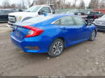 2017 Honda Civic Ex Синий vin: 19XFC2F79HE062890