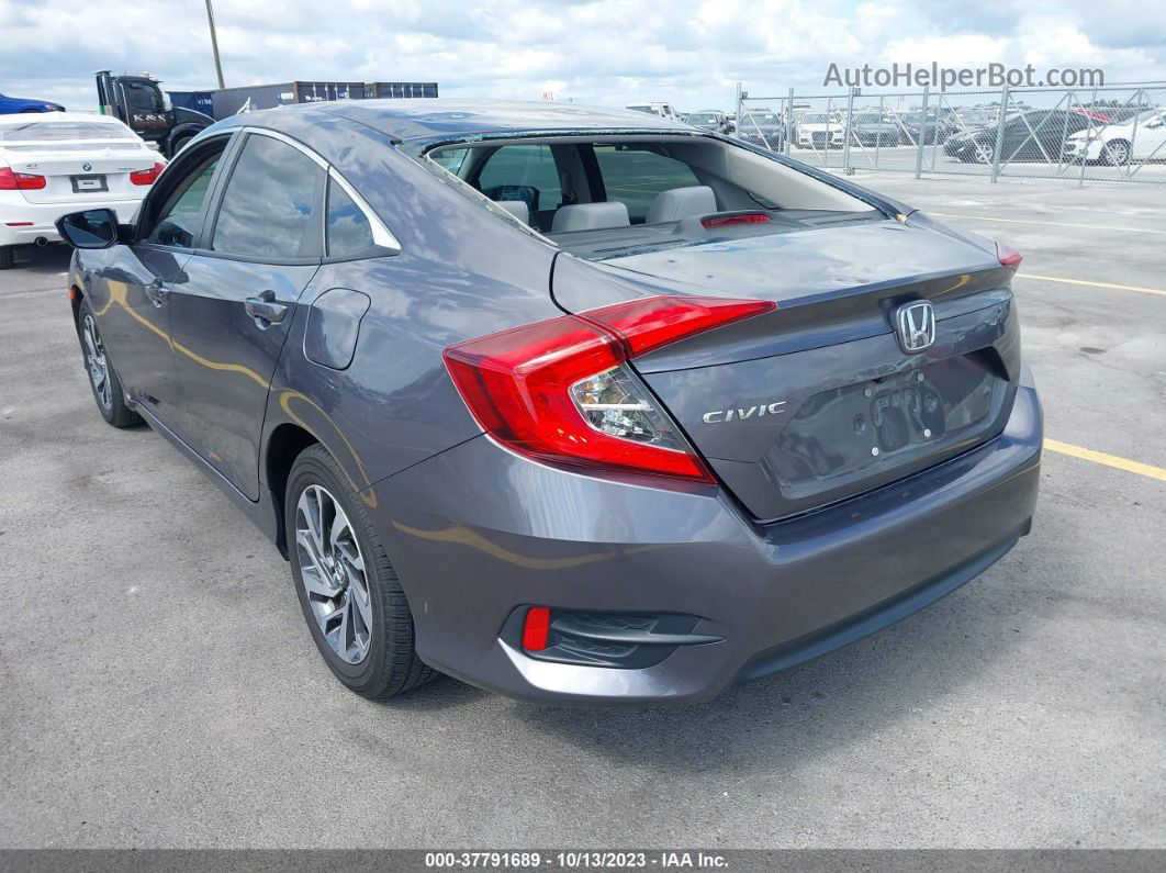 2016 Honda Civic Sedan Ex Gray vin: 19XFC2F7XGE030500