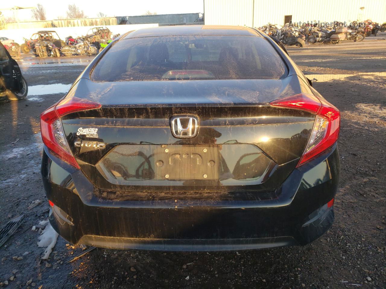 2016 Honda Civic Ex Черный vin: 19XFC2F7XGE065859