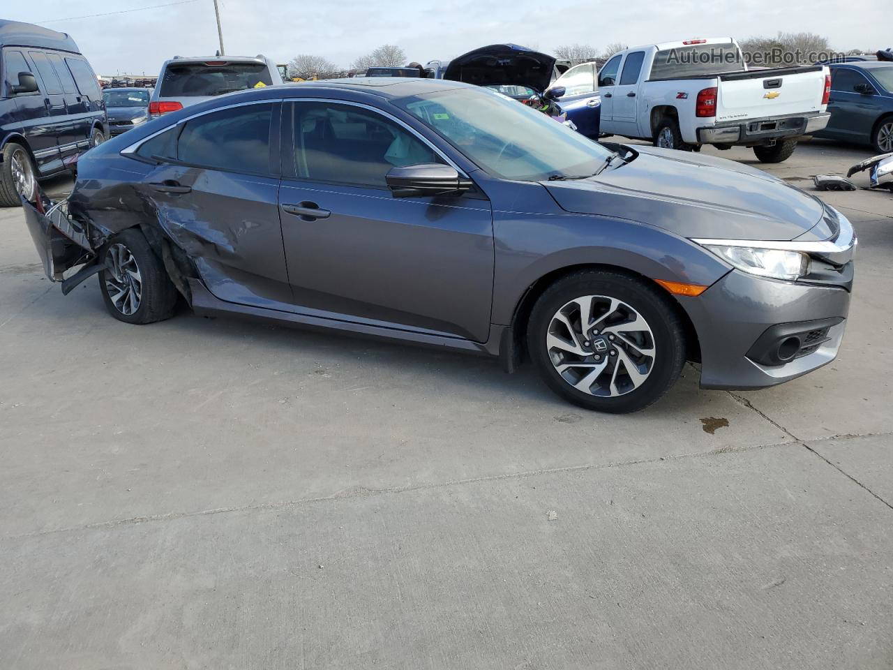 2016 Honda Civic Ex Gray vin: 19XFC2F7XGE092124