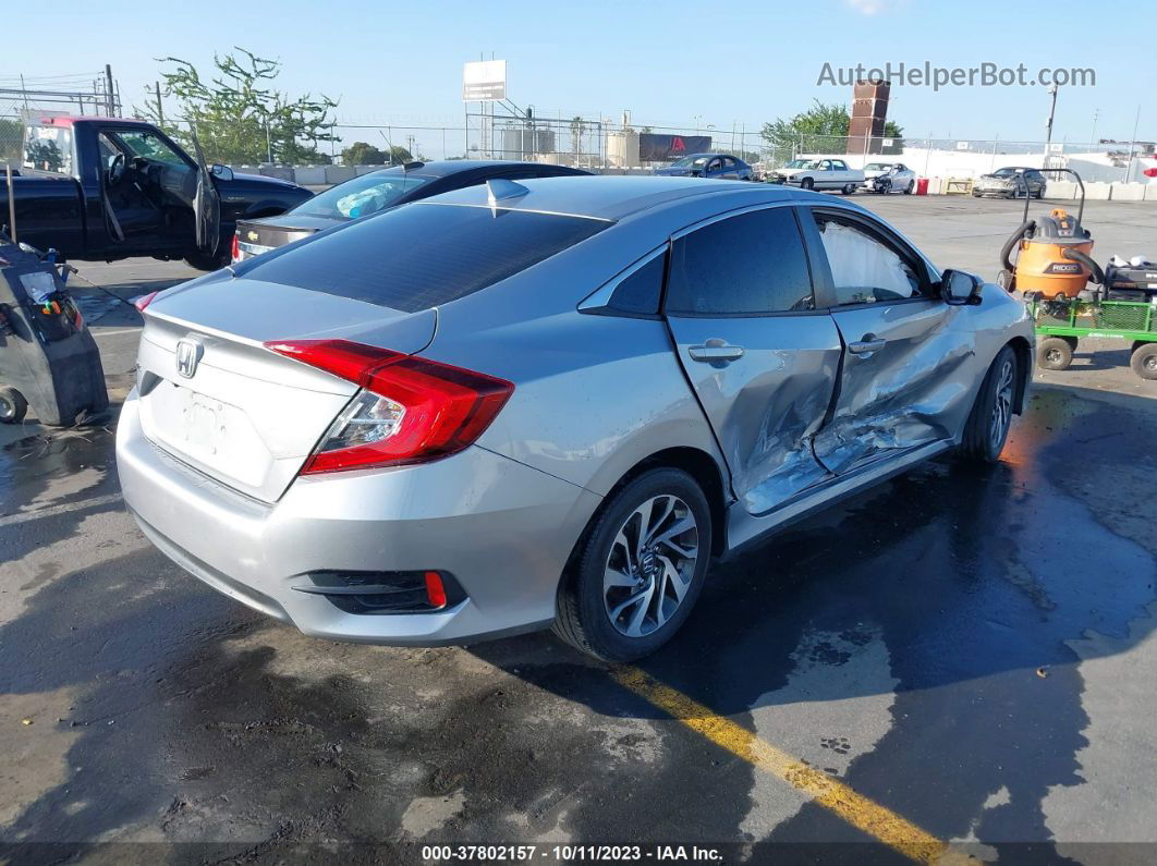 2017 Honda Civic Sedan Ex Silver vin: 19XFC2F7XHE021393