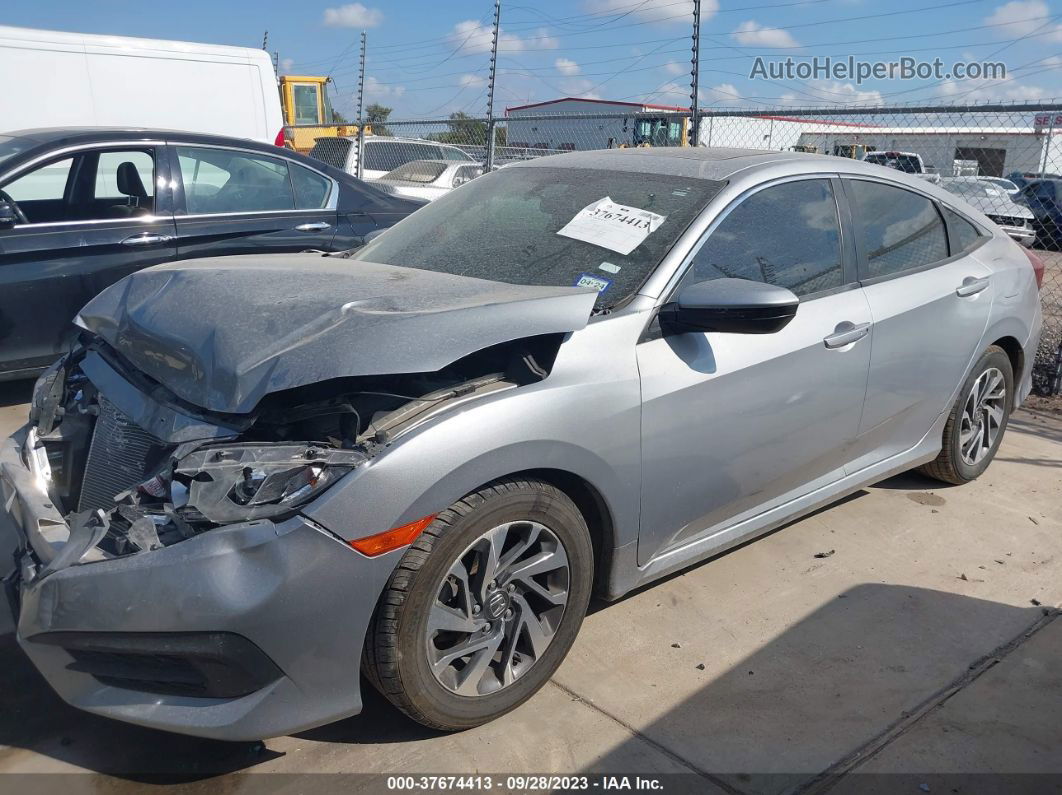 2017 Honda Civic Sedan Ex Silver vin: 19XFC2F7XHE070044