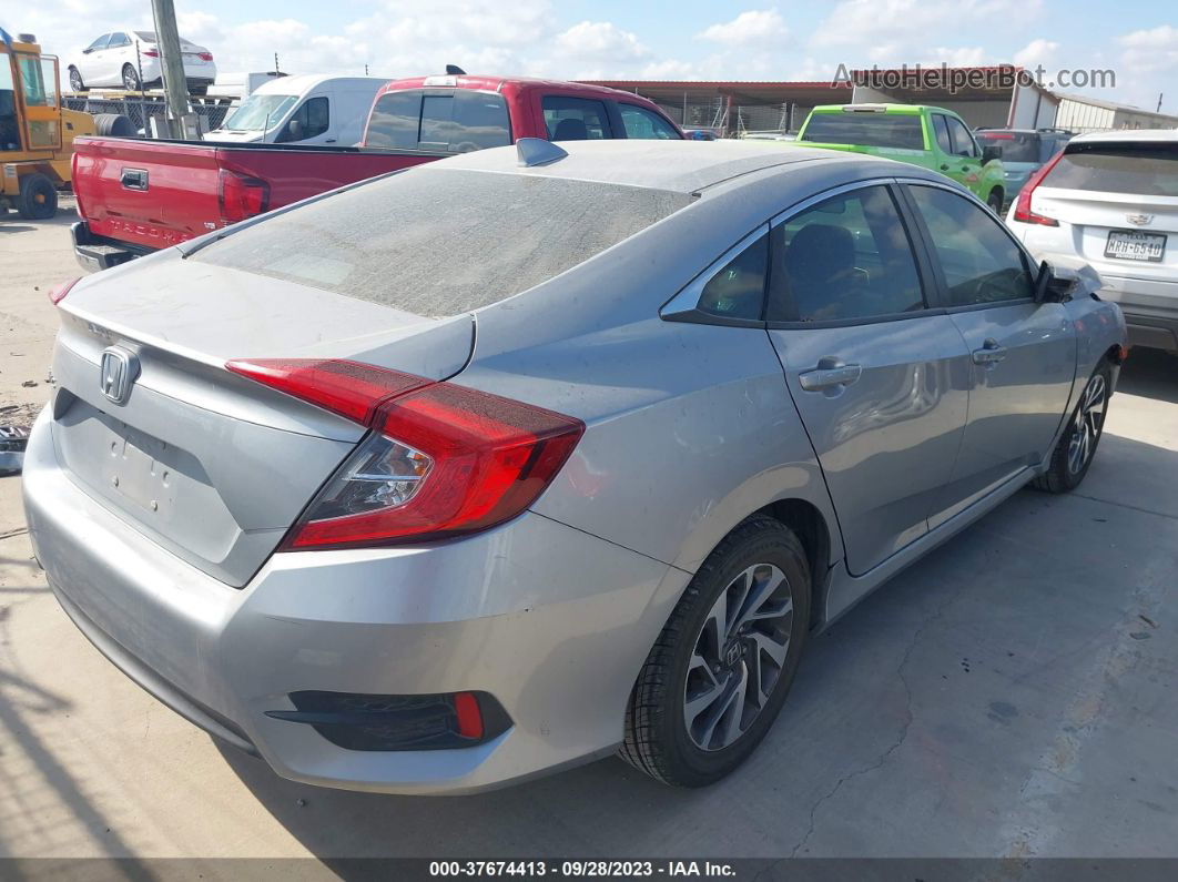 2017 Honda Civic Sedan Ex Silver vin: 19XFC2F7XHE070044