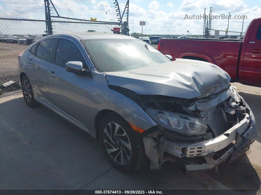 2017 Honda Civic Sedan Ex Silver vin: 19XFC2F7XHE070044