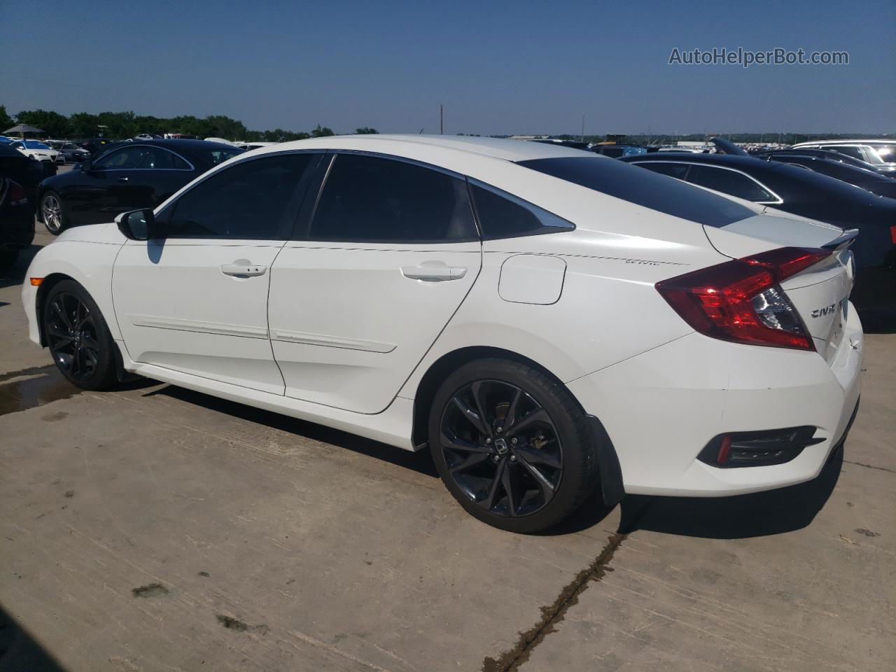 2019 Honda Civic Sport Белый vin: 19XFC2F80KE005056