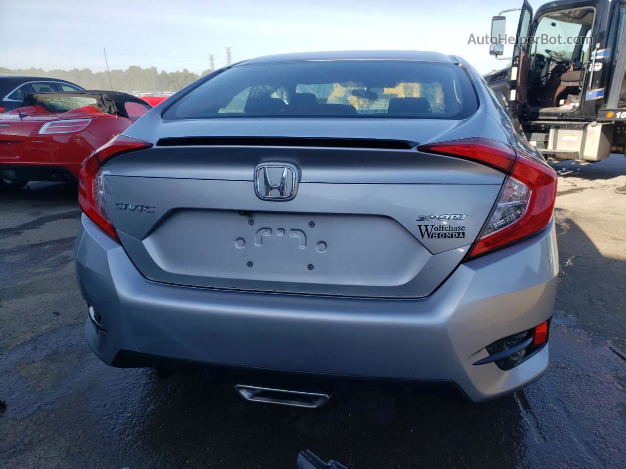 2019 Honda Civic Sport Silver vin: 19XFC2F80KE032306