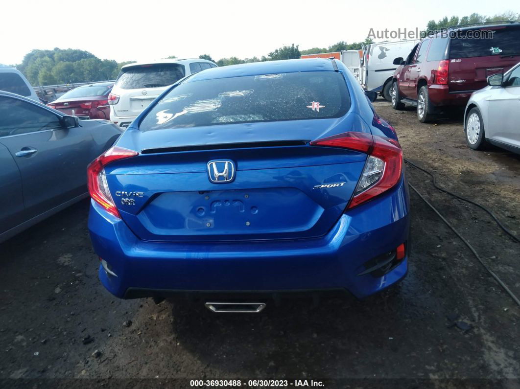 2019 Honda Civic Sedan Sport Blue vin: 19XFC2F80KE044228