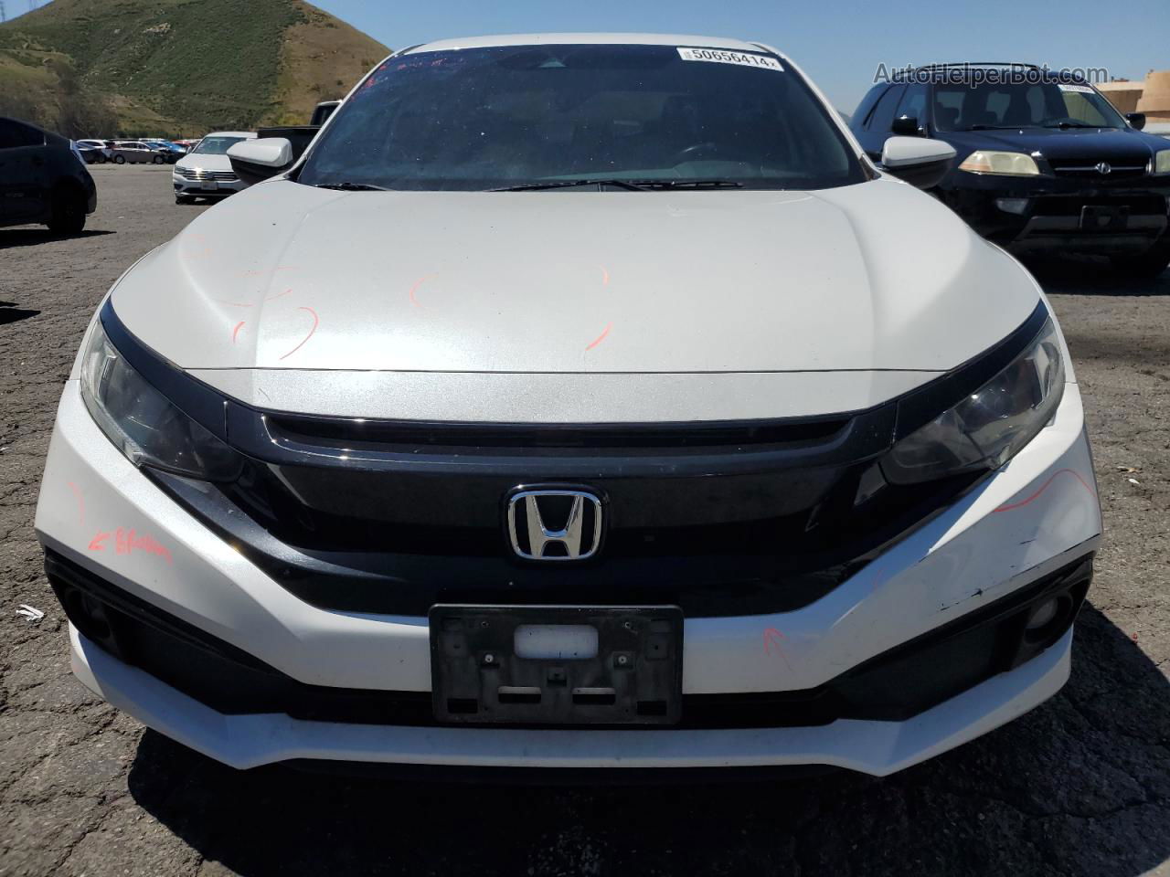 2020 Honda Civic Sport White vin: 19XFC2F80LE214735