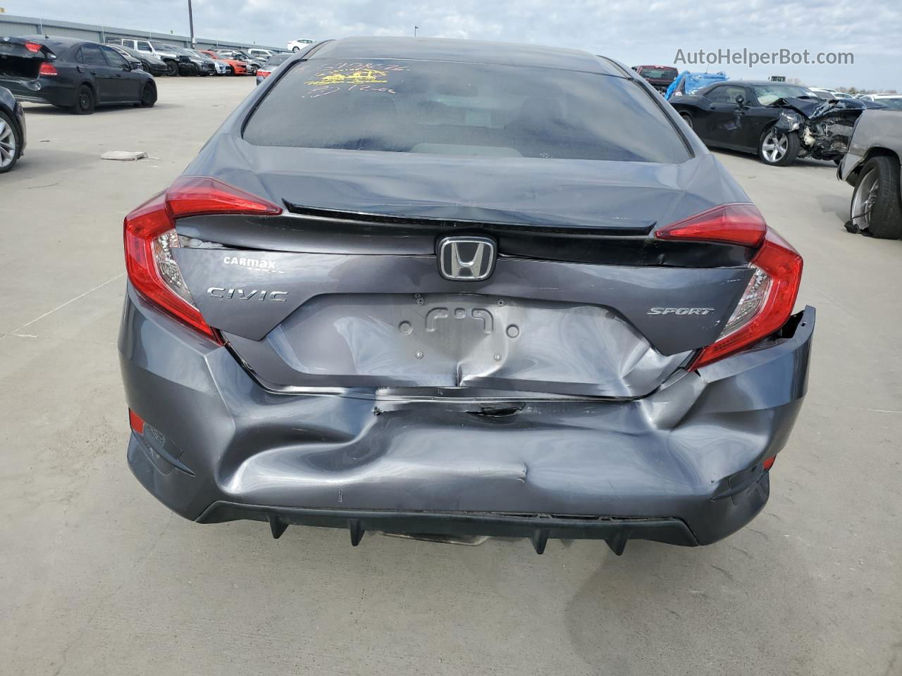 2019 Honda Civic Sport Серый vin: 19XFC2F81KE048806