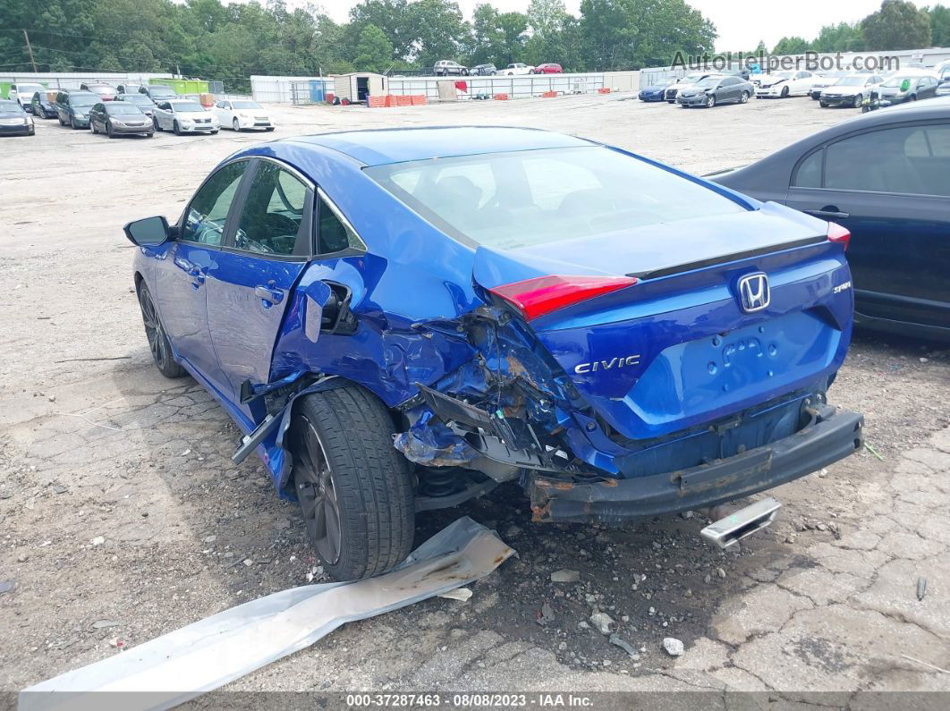 2019 Honda Civic Sedan Sport Blue vin: 19XFC2F82KE022831