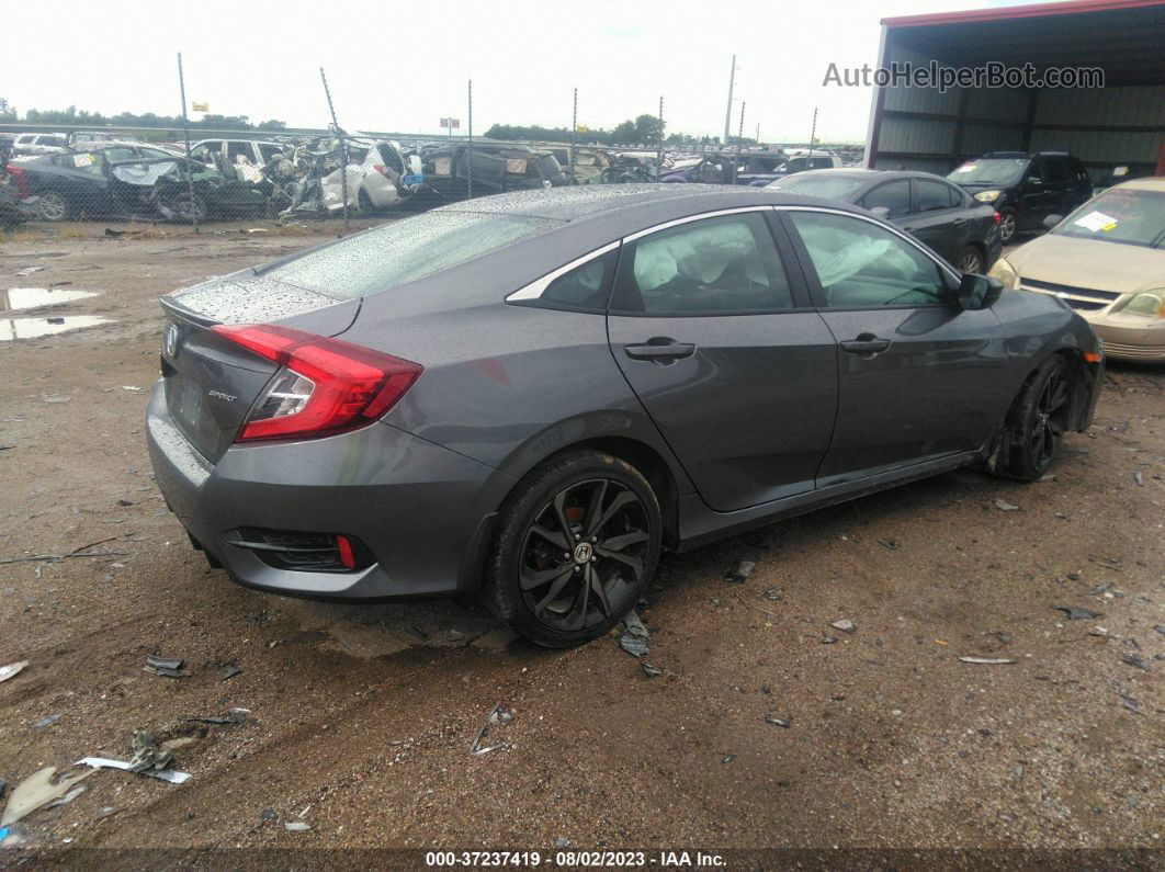 2019 Honda Civic Sedan Sport Gray vin: 19XFC2F82KE023946