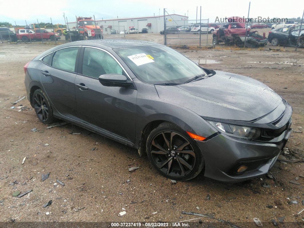 2019 Honda Civic Sedan Sport Gray vin: 19XFC2F82KE023946