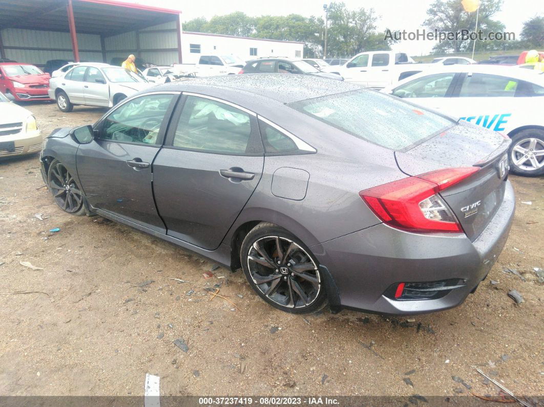 2019 Honda Civic Sedan Sport Gray vin: 19XFC2F82KE023946