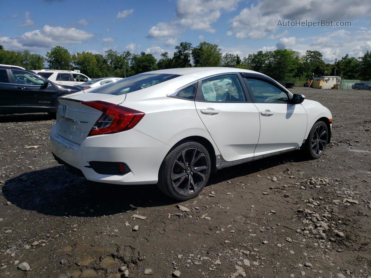 2019 Honda Civic Sport White vin: 19XFC2F82KE213617