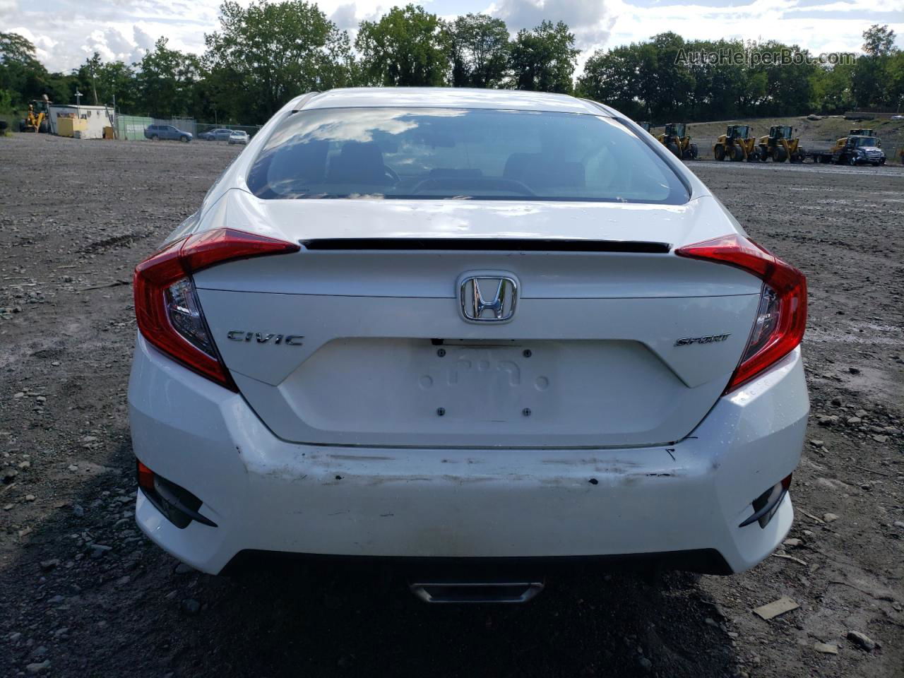 2019 Honda Civic Sport White vin: 19XFC2F82KE213617