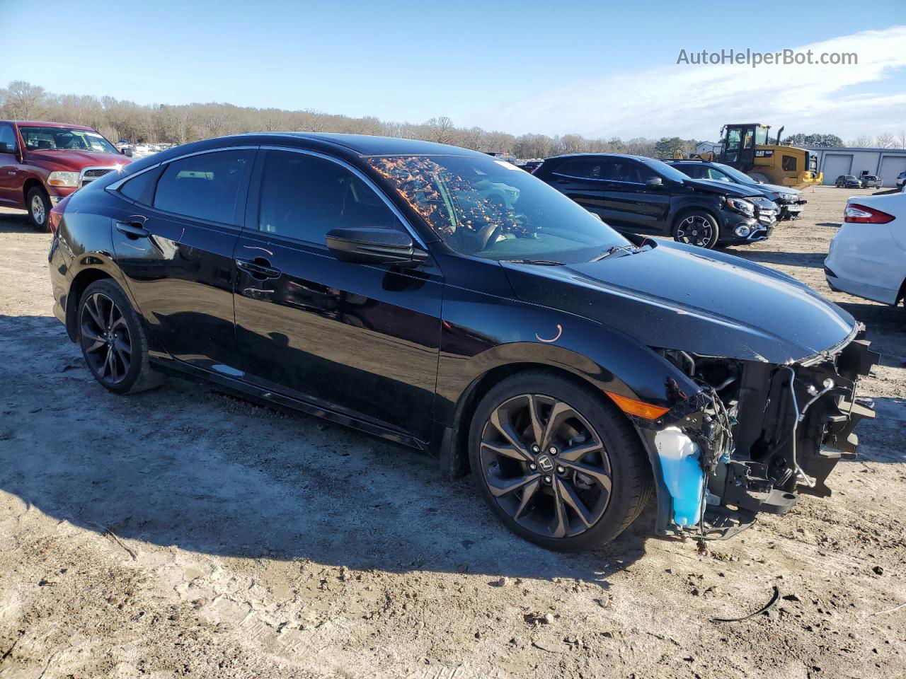 2020 Honda Civic Sport Black vin: 19XFC2F82LE016335