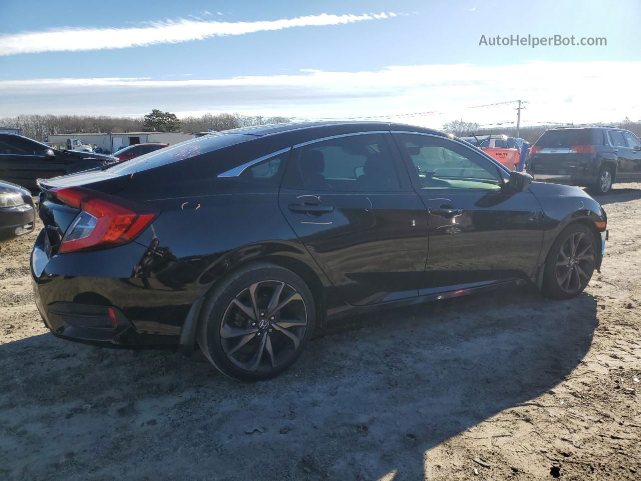 2020 Honda Civic Sport Black vin: 19XFC2F82LE016335