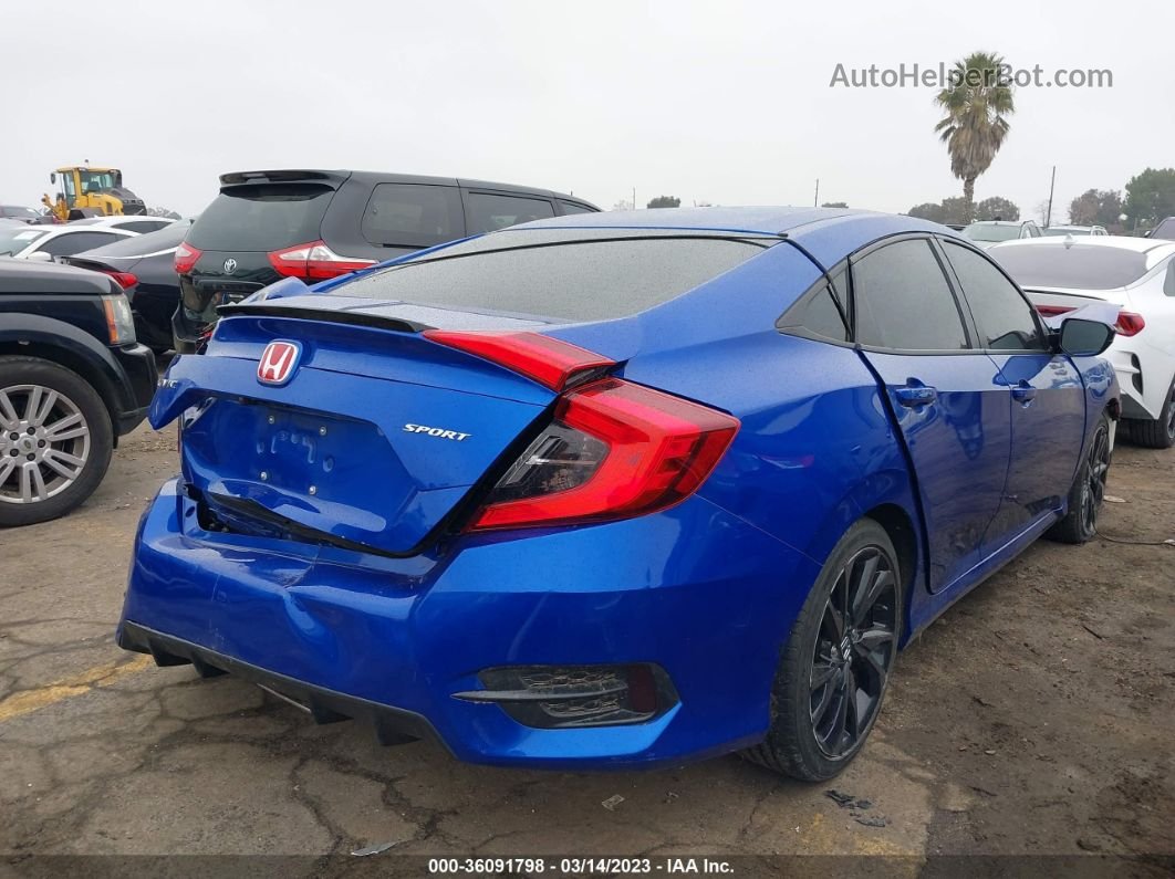 2020 Honda Civic Sedan Sport Blue vin: 19XFC2F82LE202960