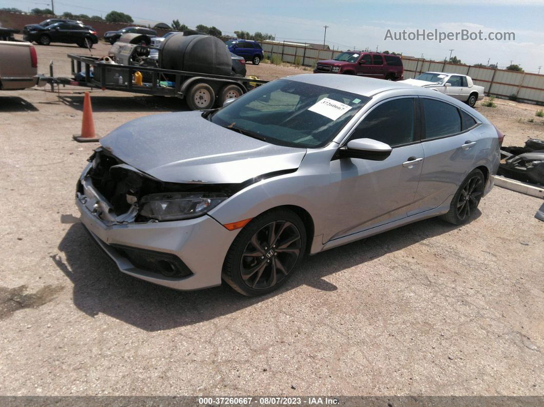 2020 Honda Civic Sedan Sport Silver vin: 19XFC2F82LE213747