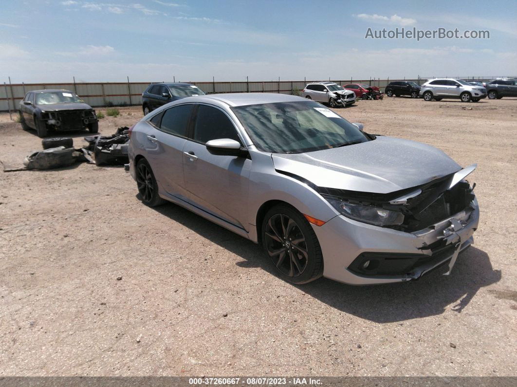 2020 Honda Civic Sedan Sport Серебряный vin: 19XFC2F82LE213747