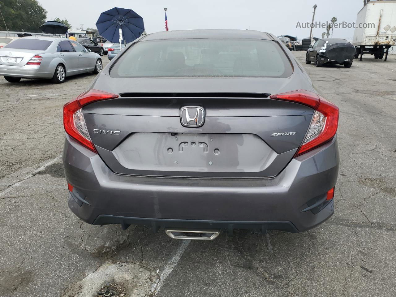 2020 Honda Civic Sport Gray vin: 19XFC2F82LE214042