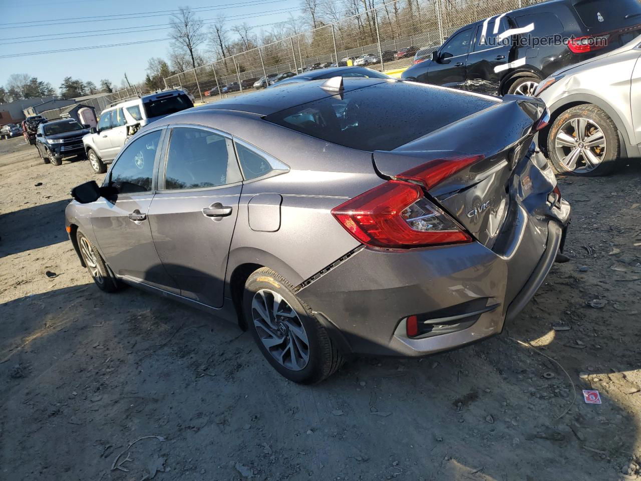 2017 Honda Civic Ex Gray vin: 19XFC2F83HE044202