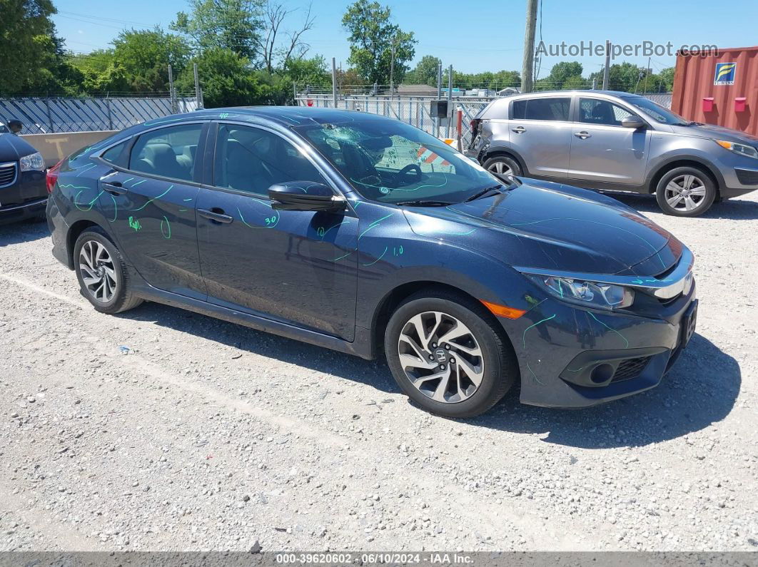 2017 Honda Civic Ex Black vin: 19XFC2F83HE075577