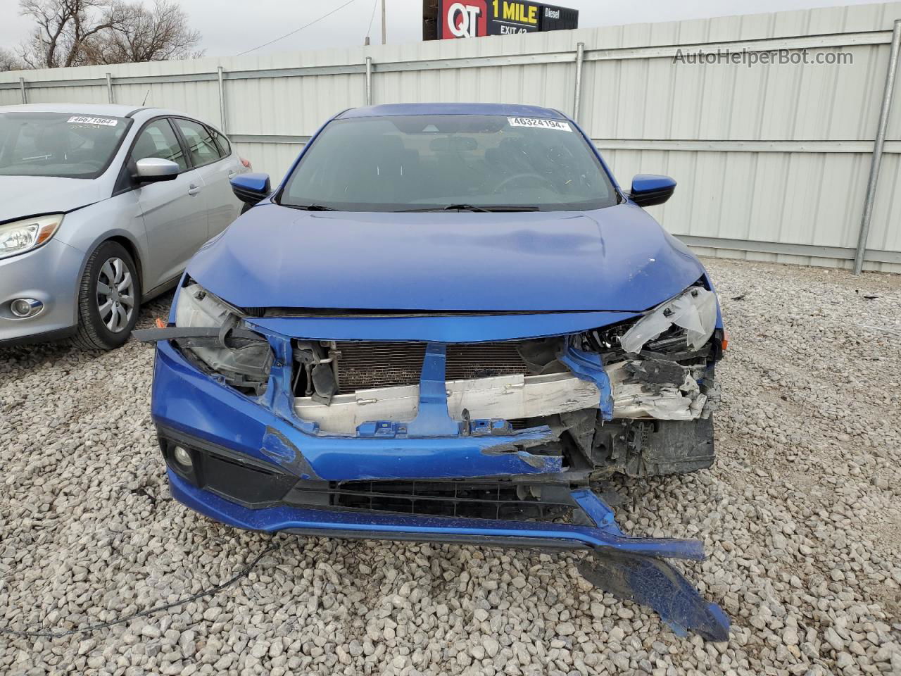 2019 Honda Civic Sport Blue vin: 19XFC2F83KE014463