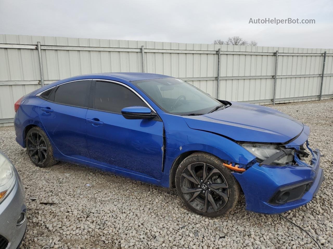 2019 Honda Civic Sport Blue vin: 19XFC2F83KE014463