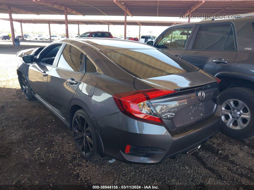 2020 Honda Civic Sport Gray vin: 19XFC2F83LE000449