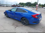 2020 Honda Civic Sport  Blue vin: 19XFC2F83LE003268