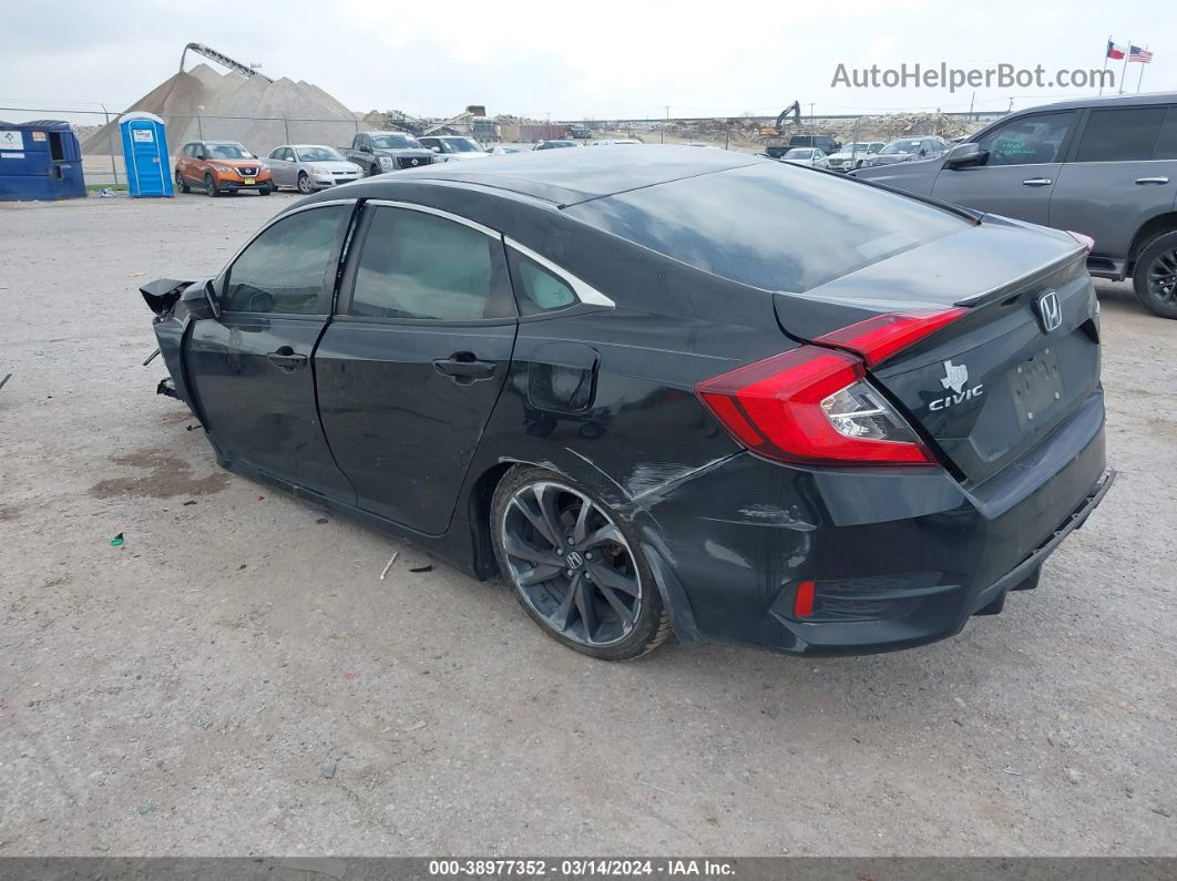 2020 Honda Civic Sport Черный vin: 19XFC2F83LE003822