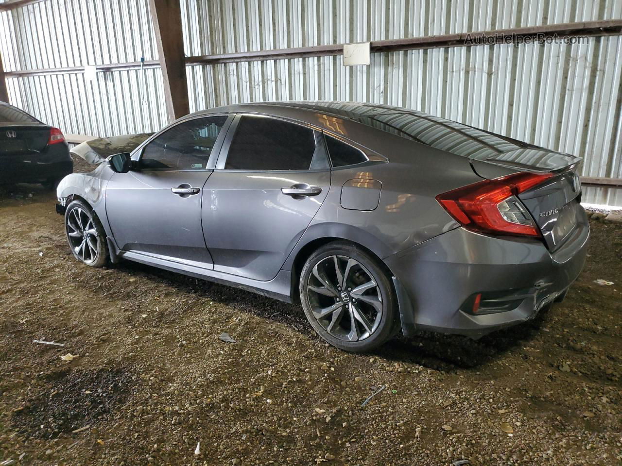 2019 Honda Civic Sport Silver vin: 19XFC2F84KE030526