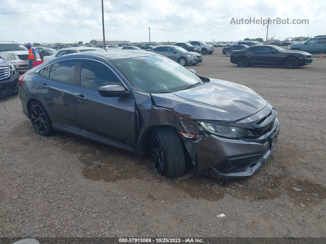 2019 Honda Civic Sport Gray vin: 19XFC2F84KE037525