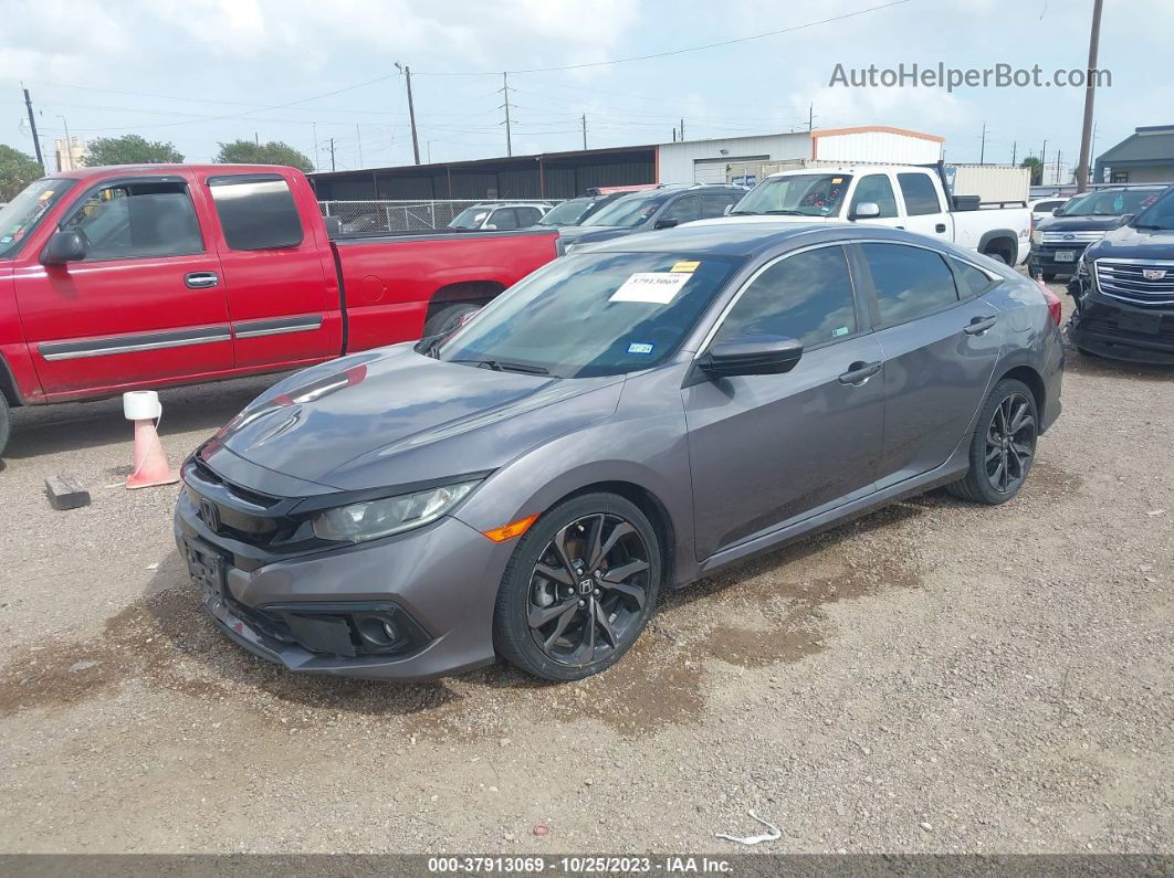 2019 Honda Civic Sport Gray vin: 19XFC2F84KE037525