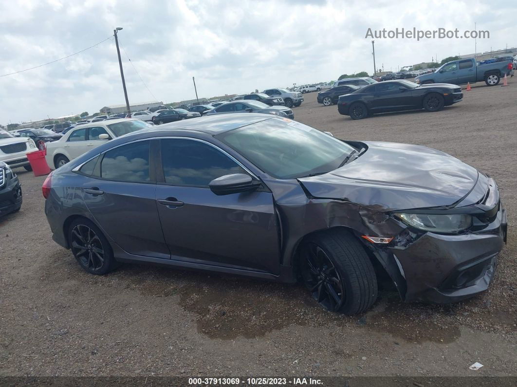 2019 Honda Civic Sport Gray vin: 19XFC2F84KE037525