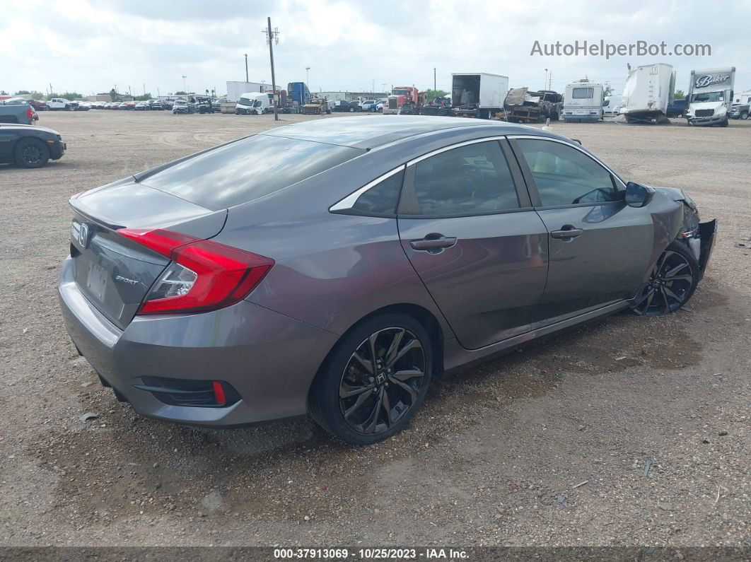 2019 Honda Civic Sport Gray vin: 19XFC2F84KE037525